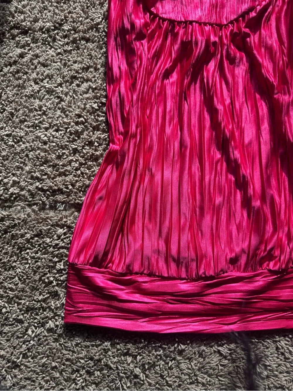 Byer California Fuchsia Pleated Tank Top - Picture 2 of 7